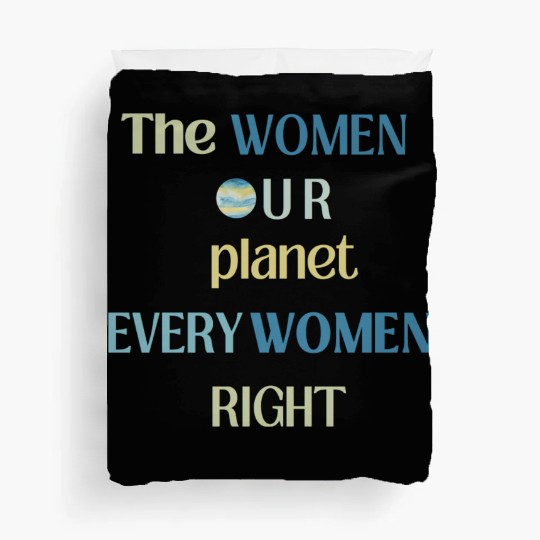 Embrace Equity Happy Women's Day Duvet Covers