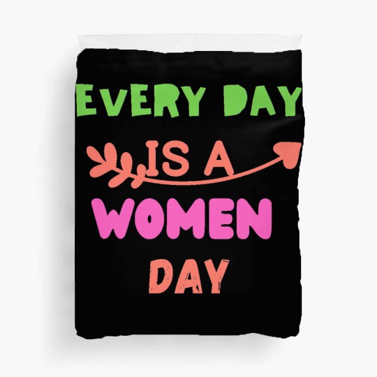 Embrace Equity Happy Women's DaY Duvet Covers