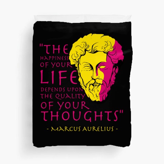 Marcus Aurelius Stoic Philosophy Quote Duvet Covers