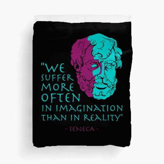 Seneca Stoic Philosophy Quote Duvet Covers