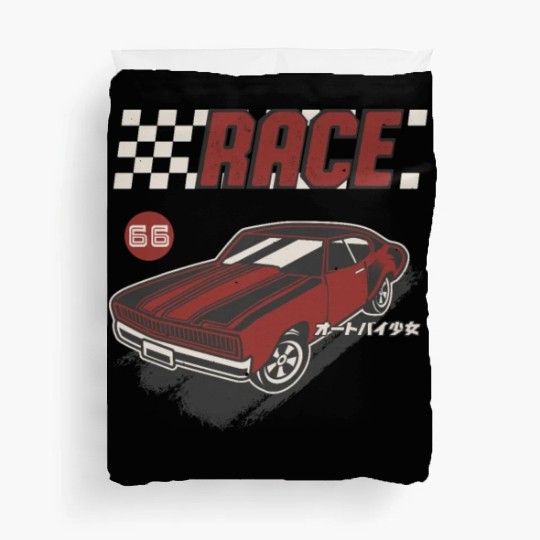 Retro Muscle Car Vintage Racing Car Lover Duvet Covers