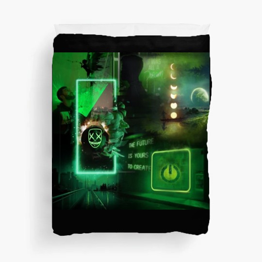 Neon Green Aesthetic Duvet Covers