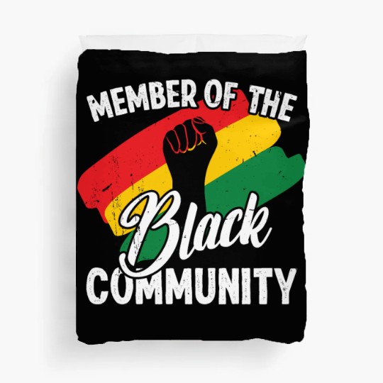 Black history month member of the black community Duvet Covers