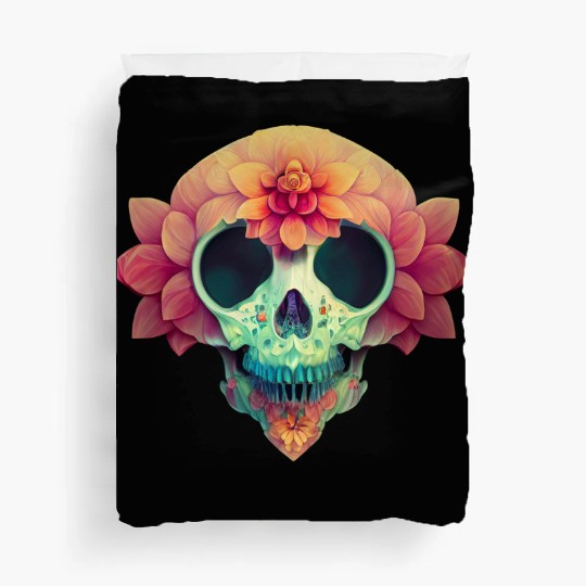 Floral Skull Candy Duvet Covers