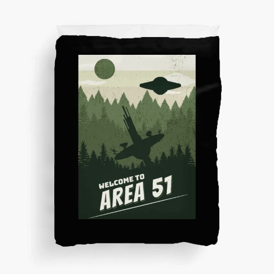 Welcome To area 51 Duvet Covers