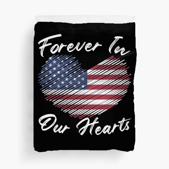 Patriotic Veteran USA Flag American Memorial Day Duvet Covers