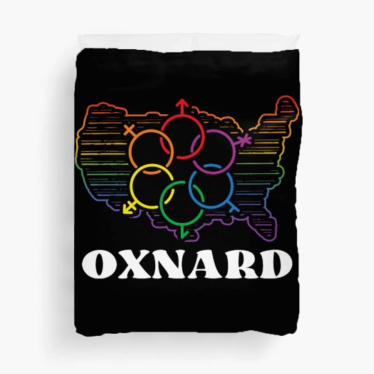 Oxnard Pride Month Pride Flag LGBT Community LGBTQ Duvet Covers