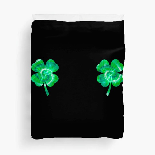 Shamrock Boobs Tie Dye Irish Boobies St Patricks Duvet Covers