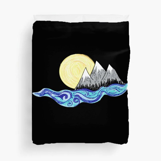 Mountain Sun And Water Duvet Covers