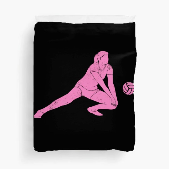 Volleyball Sport Lover Volleyball Girl Player Idea Duvet Covers