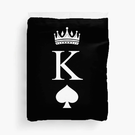 King of Spades - Boyfriend gift for Valentine's Duvet Covers