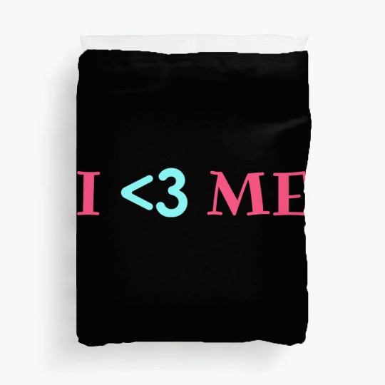I love me, Heart, Positive, Cool, Stylish,Teens Duvet Covers