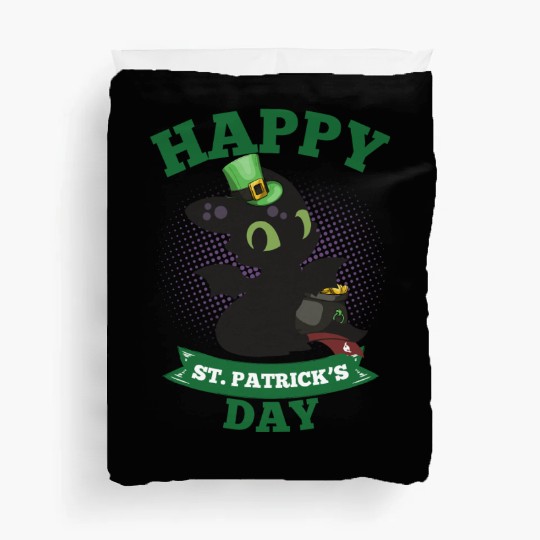 Happy St Patricks Day Toothless Duvet Covers
