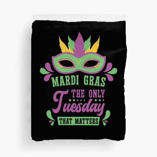 Mardi Gras Carnival Tuesday Beer Drinking Party Duvet Covers