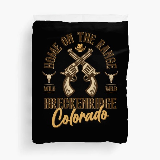 Breckenridge Colorado wild west town Duvet Covers