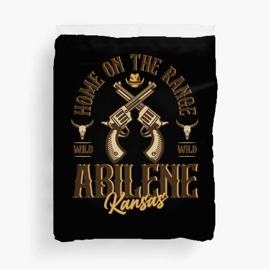 Abilene Kansas wild west town Duvet Covers