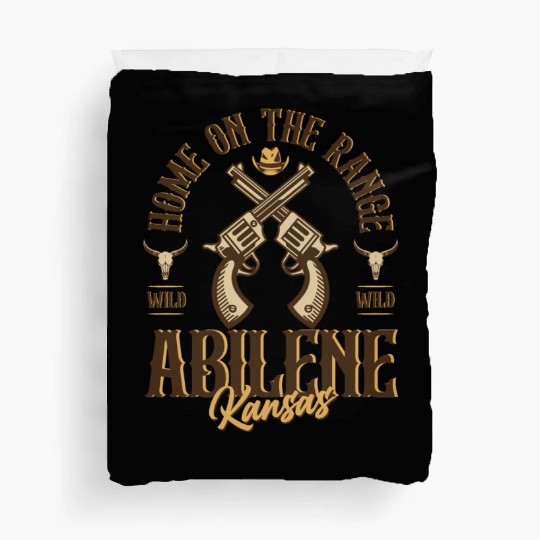 Abilene Kansas wild west town Duvet Covers