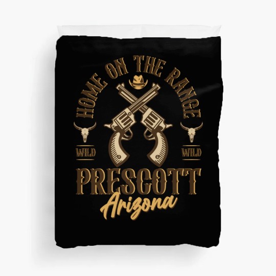 Prescott Arizonna wild west town Duvet Covers