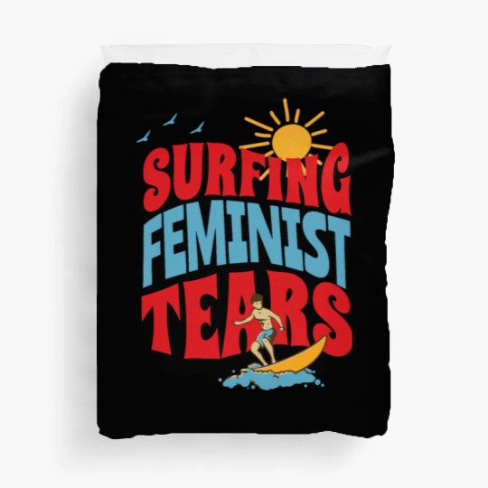 Surfing Liberal Tears Apparel Summer Time Duvet Covers