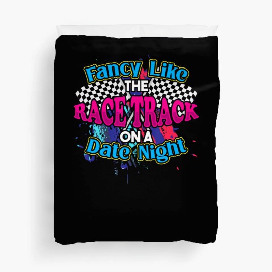Fancy Like The Race Track On A Date Night Vintage Duvet Covers