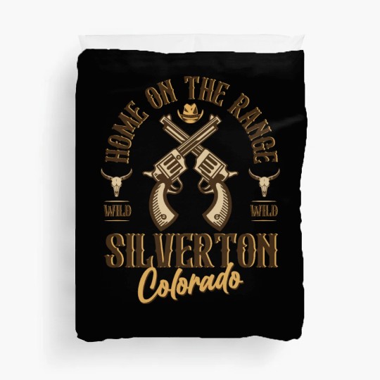 Silverton Colorado wild west town Duvet Covers
