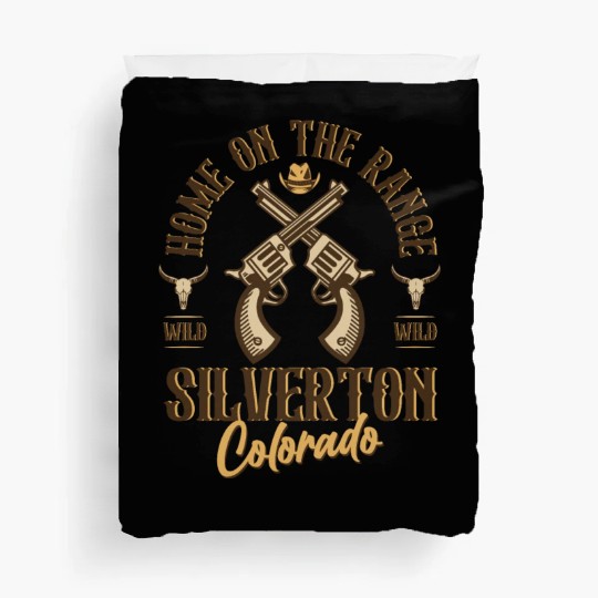 Silverton Colorado wild west town Duvet Covers
