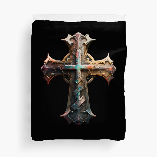 Jesus Cross Painting Duvet Covers