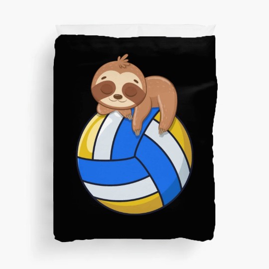 Funny Volleyball Sloth Lover Duvet Covers
