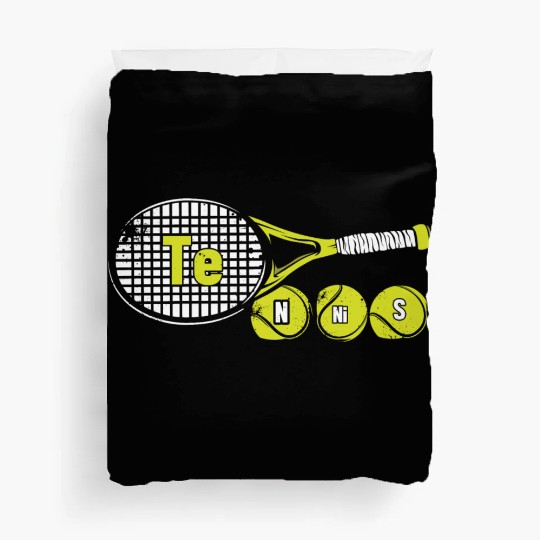 Funny Science Sport Tennis Periodic Table Duvet Covers