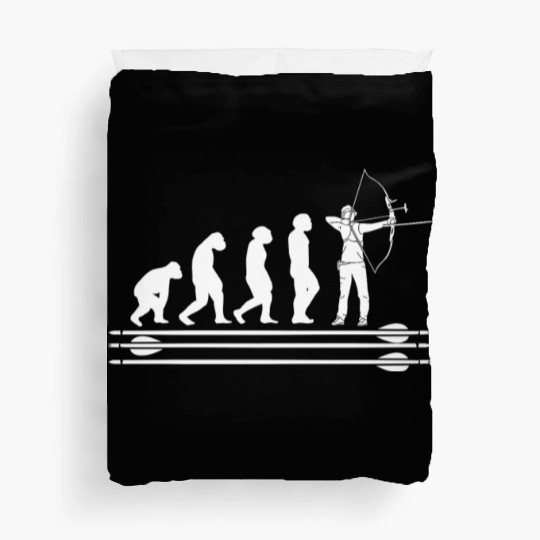 Archer Arrow and bow sports Evolution Archery Duvet Covers