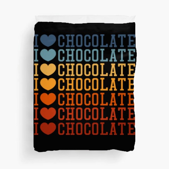 I Love Chocolate Retro Vintage Duvet Covers