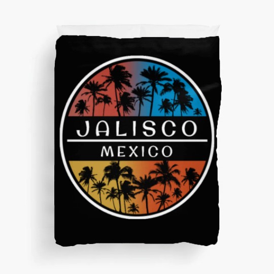 Jalisco Mexico Stylish Vacation Souvenir Palm Tree Duvet Covers