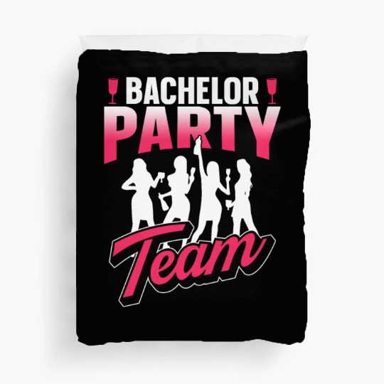 Bachelor Party Team Bride Groom Duvet Covers