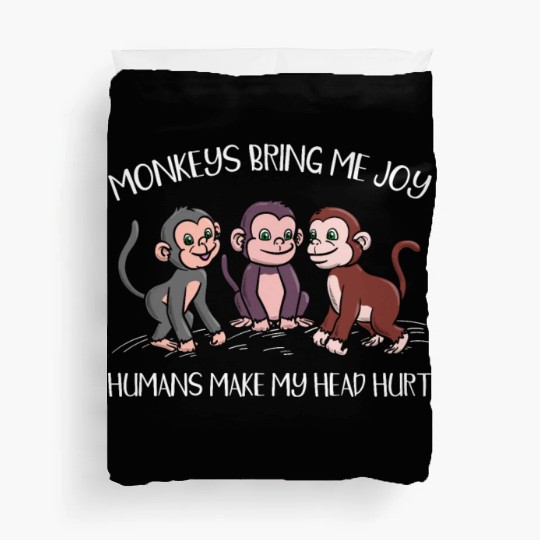 Monkey Wildlife Animal Zookeeper Monkey Whisperer Duvet Covers