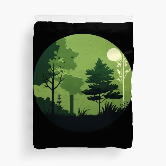 Beautiful Green Nature Camping Duvet Covers