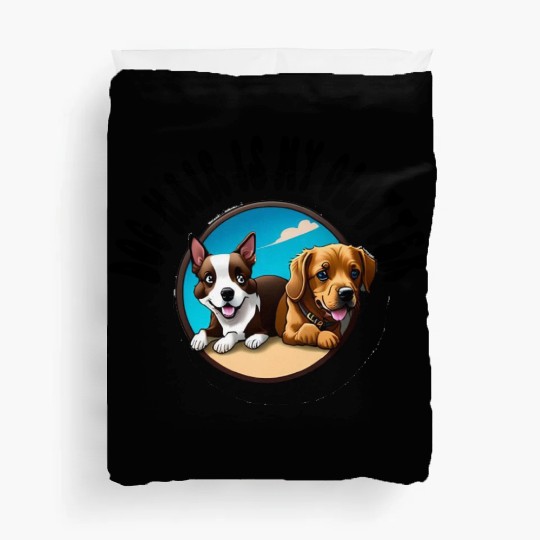 Dog Hair Is My Glitter Duvet Covers