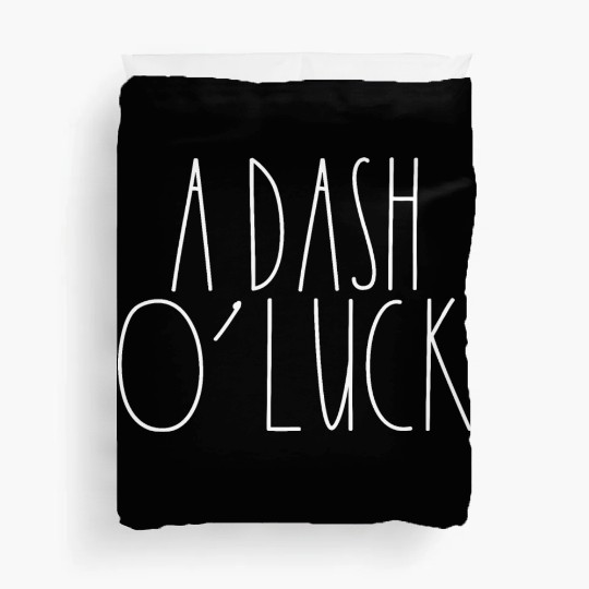 A Dash O' Luck White Rae Dunn Inspired Minimalist Duvet Covers