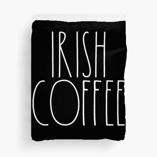 Irish Coffee White Rae Dunn Inspired Minimalist Duvet Covers