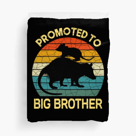 Promoted to big brother Opossum Gift, baby possum Duvet Covers