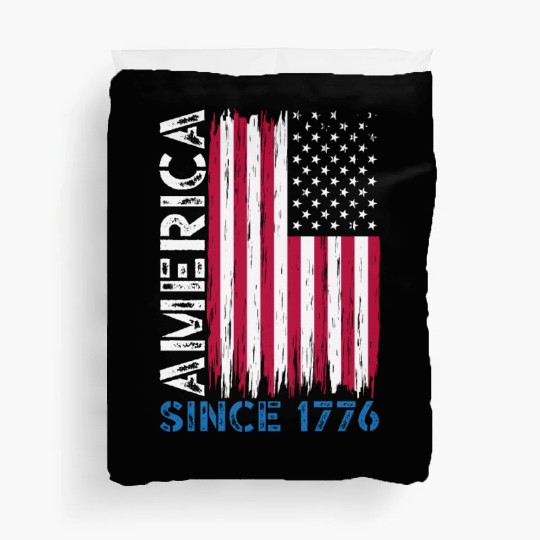 America Since 1776 American USA Flag 4th Of July Duvet Covers