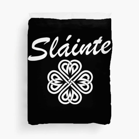 Slainte Shamrock Cheers Salute St. Patrick's Day Duvet Covers