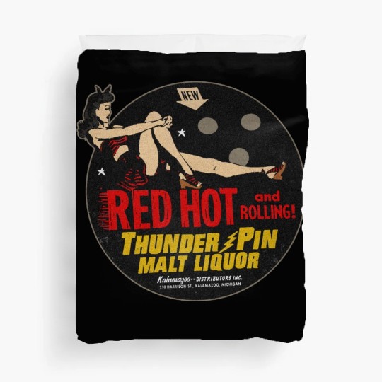 Vintage Bowler Malt Liquor Deluxe Duvet Covers