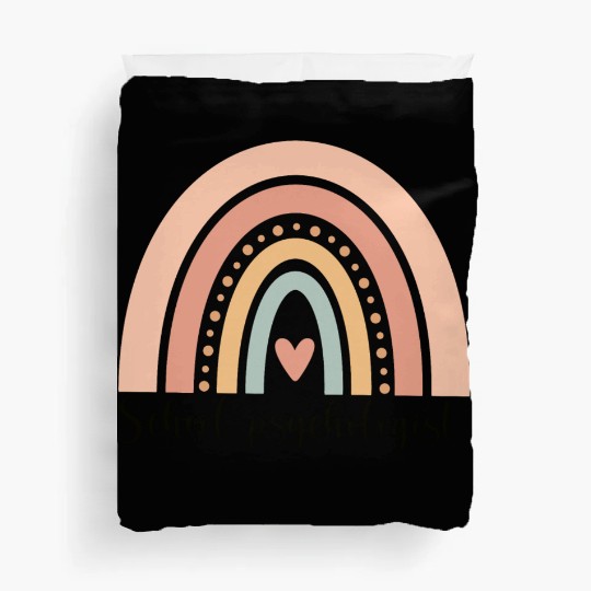 School Psychologist Rainbow Duvet Covers