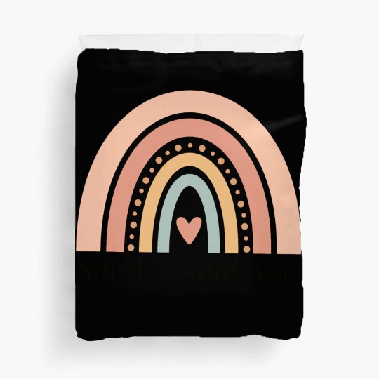 School Psychologist Rainbow Duvet Covers