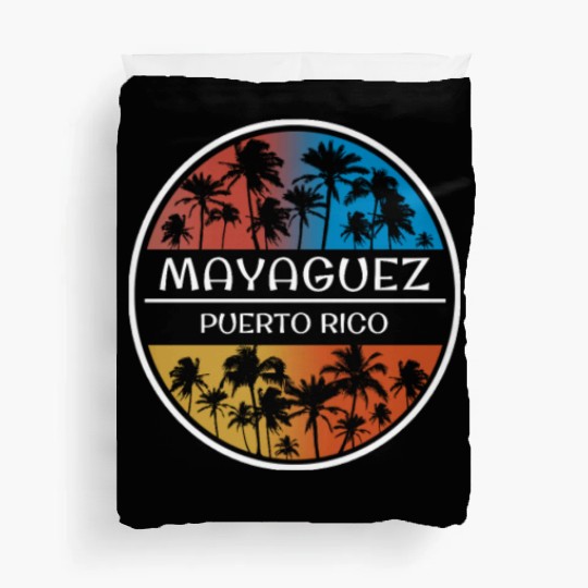 Mayaguez Puerto Rico Stylish Vacation Souvenir Duvet Covers