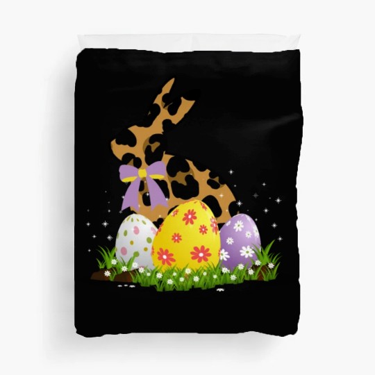 Easter Bunny Leopard Easter egg Rabbit Easter Day Duvet Covers