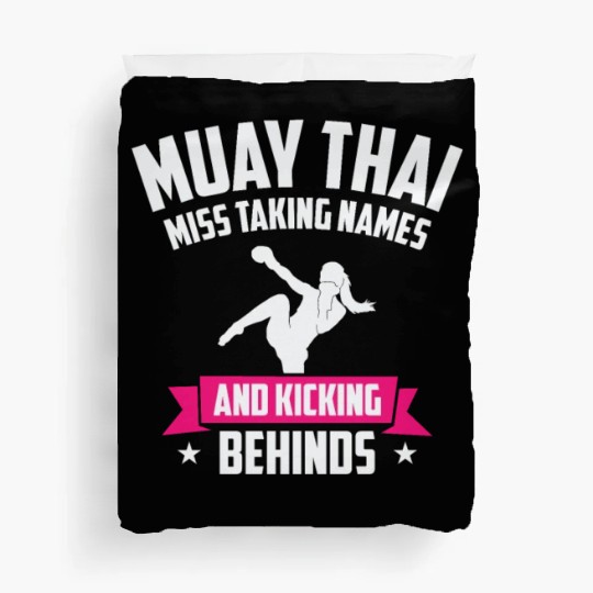 International Women's Day Muay Thai Girl Power Duvet Covers
