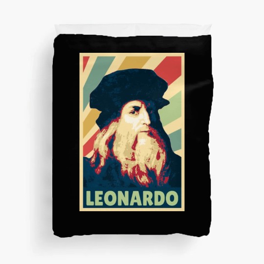Leonardo Da Vinci Vintage Colors Duvet Covers