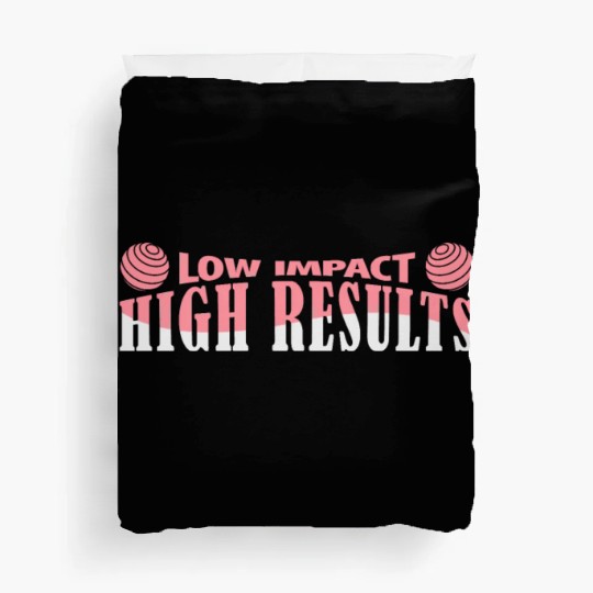 Gym Training Design for Low Impact Workout Duvet Covers