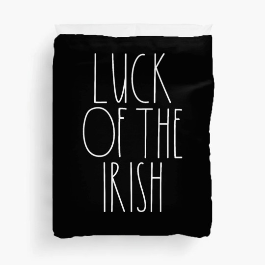 Luck of the Irish White Rae Dunn Inspired Decor Duvet Covers